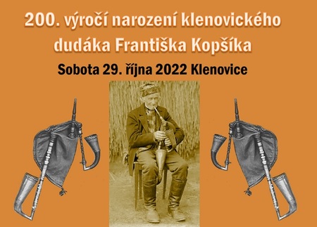 Pozvánka: 200. výročí narození klenovická dudáka Františka Kopšíka