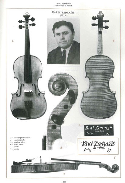 Pilař, Vladimír – Šrámek, František: Umění houslařů. Praha: Panton, 1986, s. 381